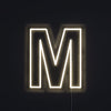 Bokstav M Neon Vägglampa