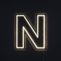 Bokstav N Neon Vägglampa-Lampconcept.se