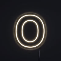 Bokstav O Neon Vägglampa-Lampconcept.se