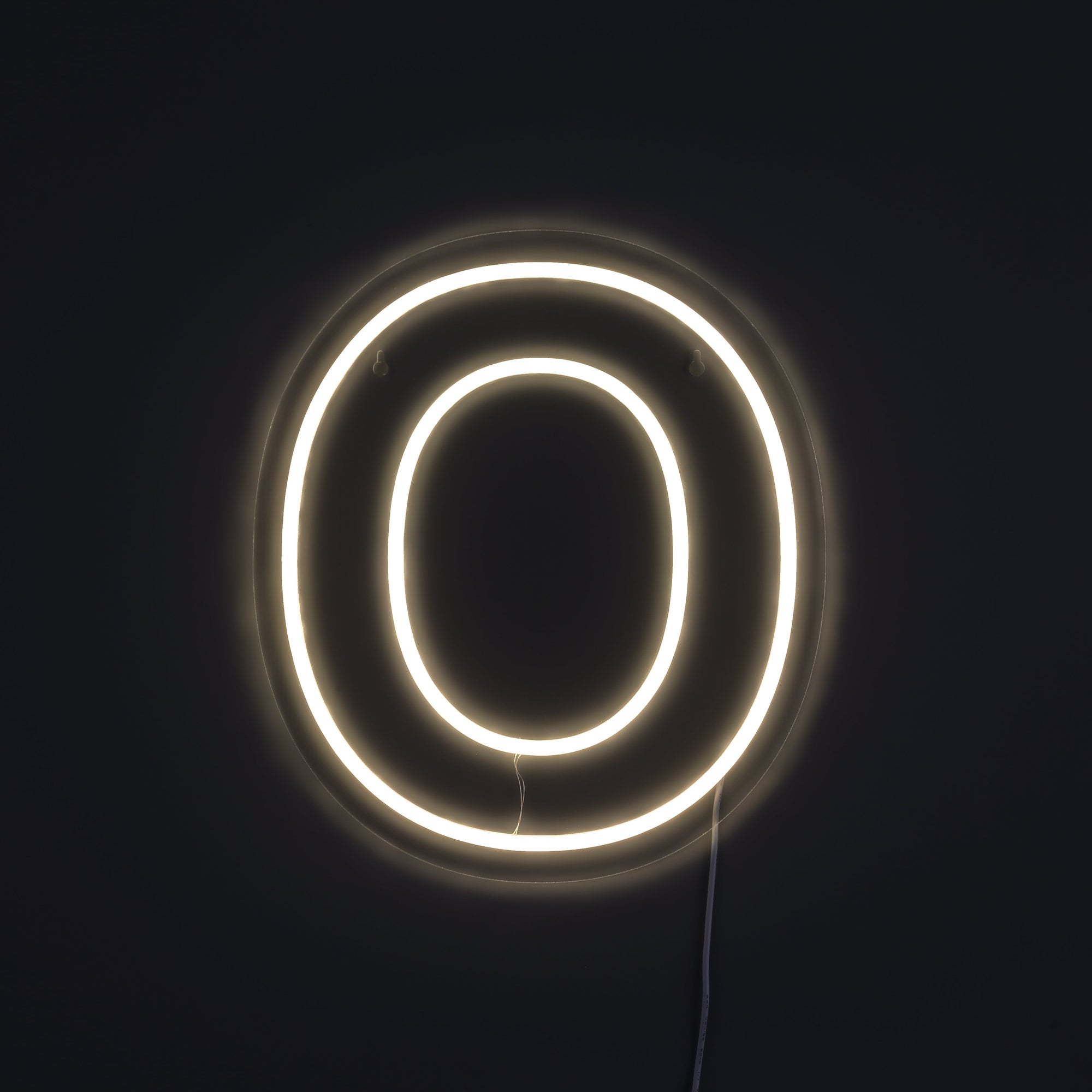Bokstav O Neon Vägglampa-Lampconcept.se