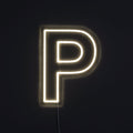 Bokstav P Neonskylt