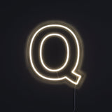 Bokstav Q Neon Vägglampa-Lampconcept.se