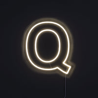 Bokstav Q Neon Vägglampa-Lampconcept.se