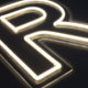 Bokstav R Neonskylt