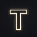 Bokstav T Neonskylt