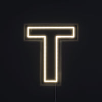 Bokstav T Neon Vägglampa-Lampconcept.se