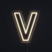 Bokstav V Neon Vägglampa-Lampconcept.se