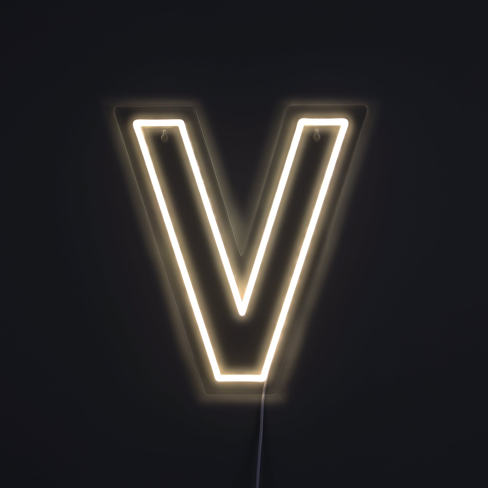 Bokstav V Neon Vägglampa-Lampconcept.se