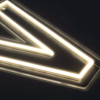 Bokstav V Neon Vägglampa-Lampconcept.se