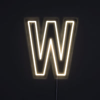 Bokstav W Neon Vägglampa-Lampconcept.se