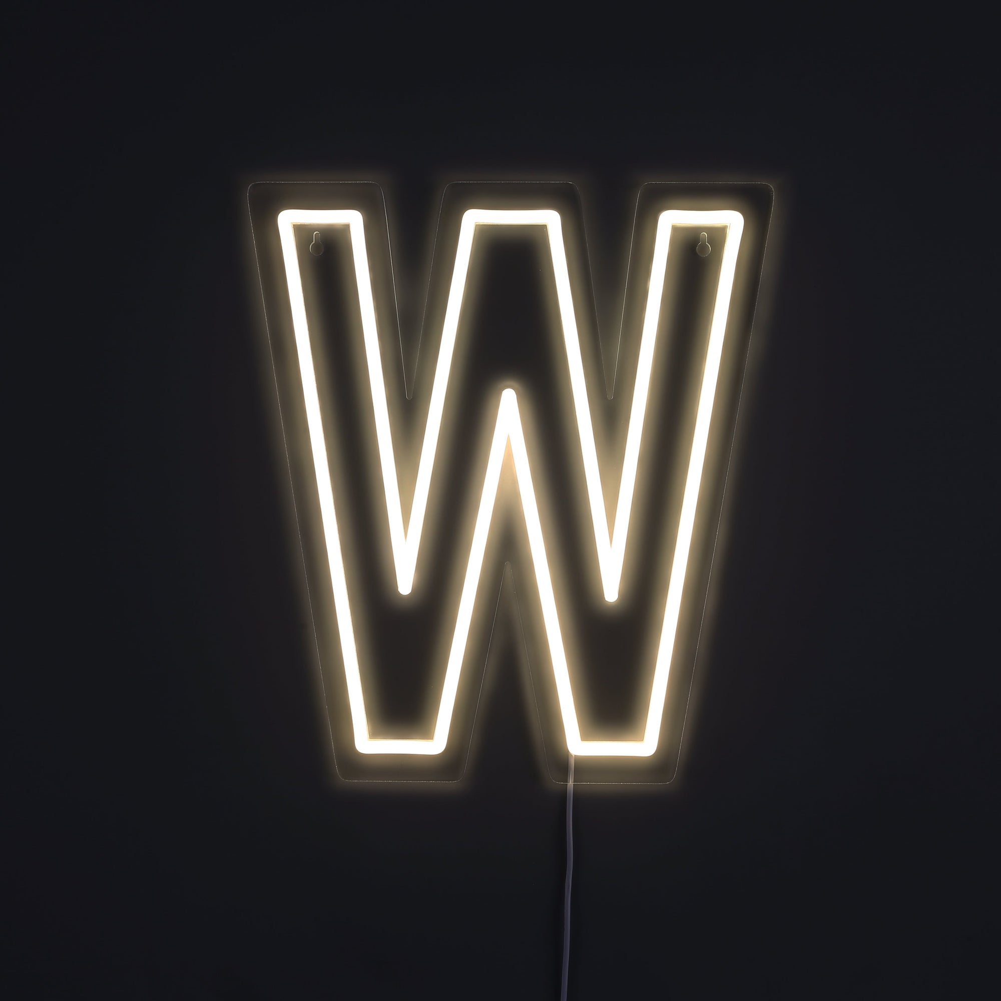 Bokstav W Neon Vägglampa-Lampconcept.se