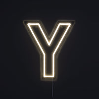 Bokstav Y Neon Vägglampa-Lampconcept.se