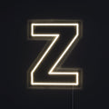 Bokstav Z Neonskylt