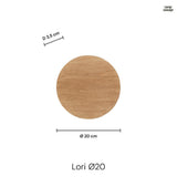 Lori Vägglampa Ø20 Trä-Lampconcept.se
