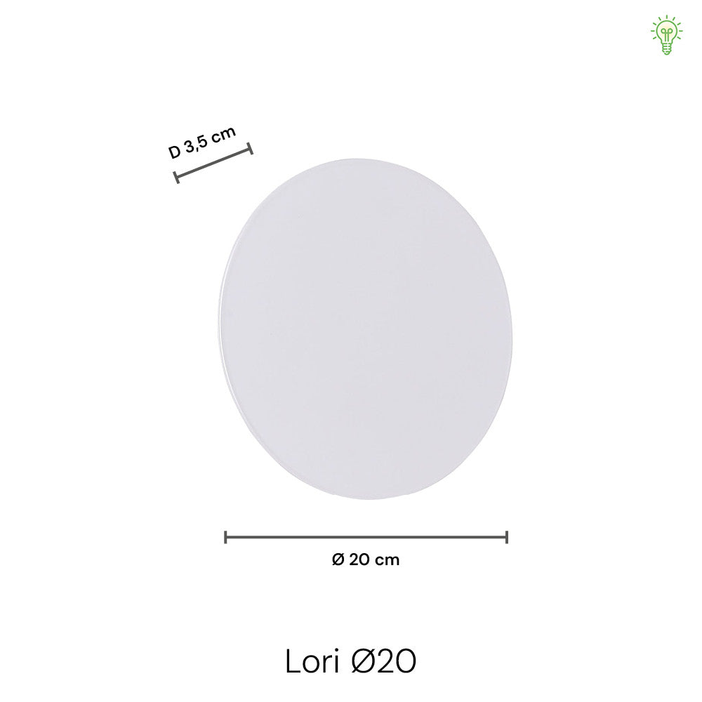 Lori Vägglampa Ø20 Mässing