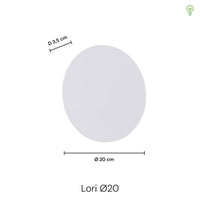 Lori Vägglampa Ø20 Borstad Koppar-Lampconcept.se