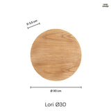 Lori Vägglampa Ø30 Trä