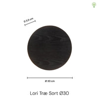 Lori Vägglampa Ø30 Trä