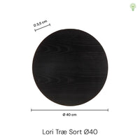 Lori Vägglampa Ø40 Trä