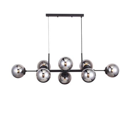 Lugano Långbordstaklampa Svart/Smoke