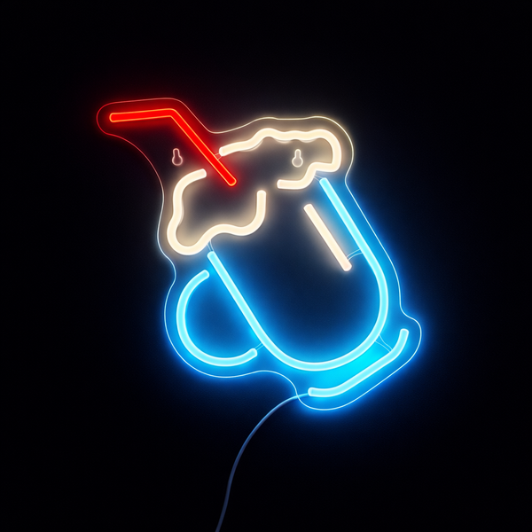 Milkshake Neon Vägglampa