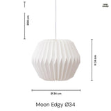 Moon Edgy Ø34 Taklampa-Lampconcept.se