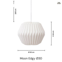 Moon Edgy Ø30 Taklampa