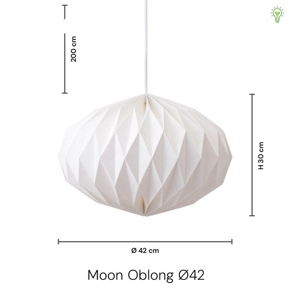 Moon Oblong Ø42 Taklampa Akryl