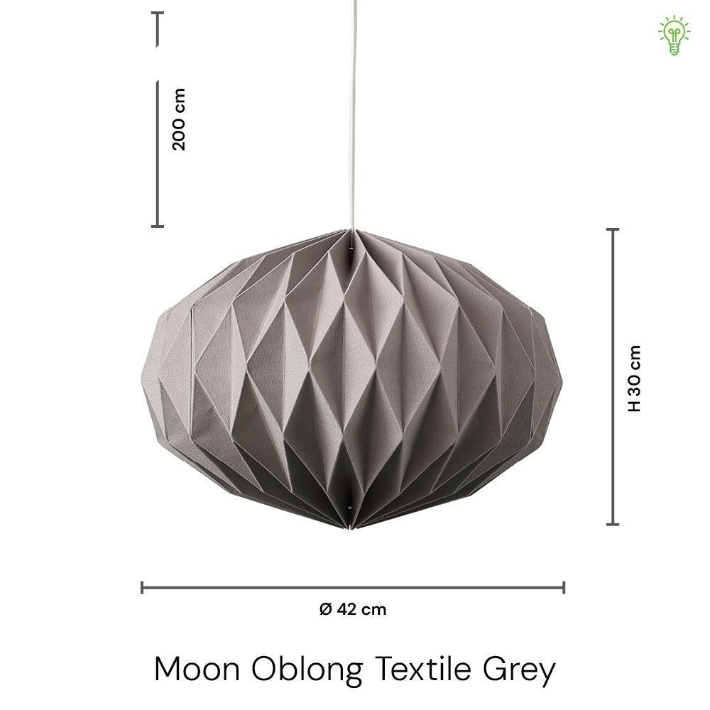 Moon Oblong Ø42 Taklampa Tekstil