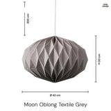 Moon Oblong Textile Grey-Lampconcept.se