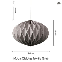 Moon Oblong Textile Grey-Lampconcept.se