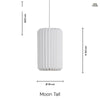 Moon Tall Ø18 Taklampa