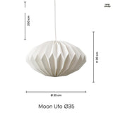 Moon UFO Ø35 Taklampa-Lampconcept.se