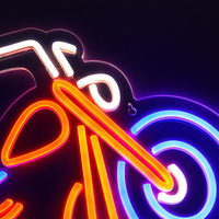 Motorbike Neon Vägglampa