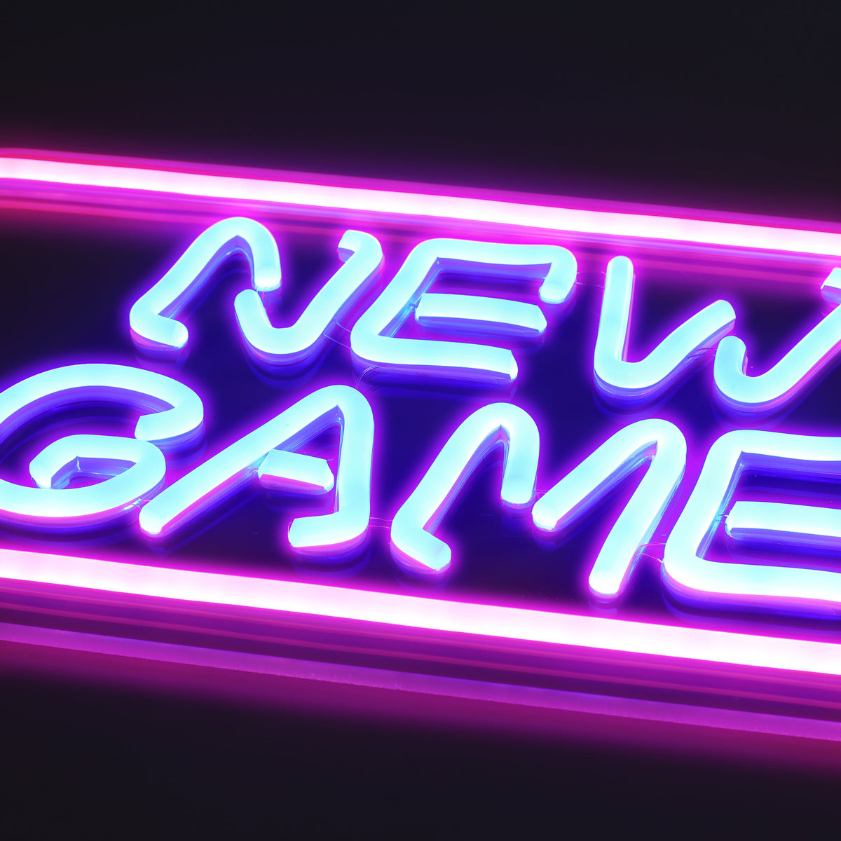 New Game Neon Vägglampa