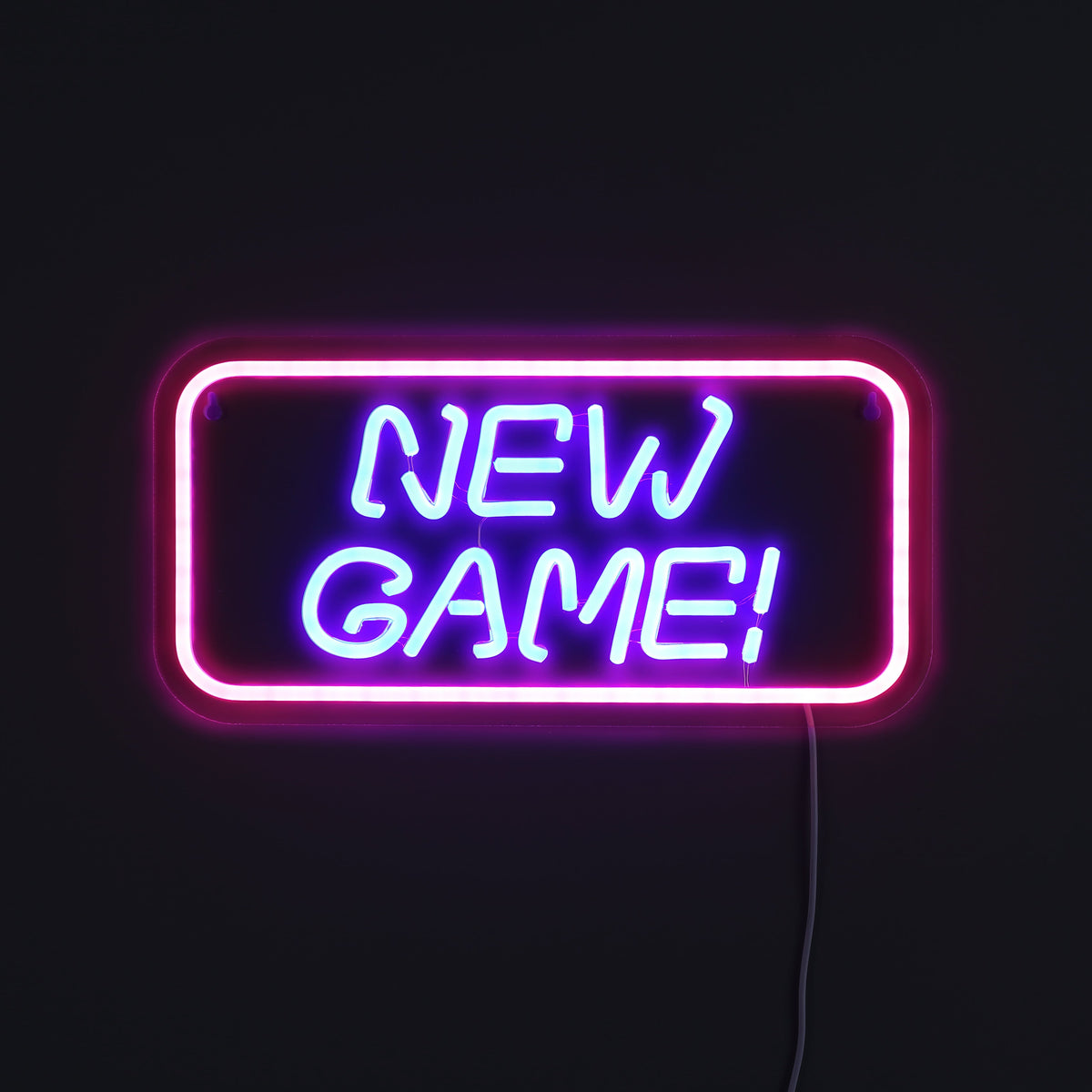 New Game Neon Vägglampa