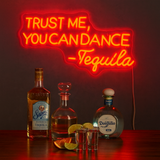Trust Me You Can Dance Neonskylt Röd