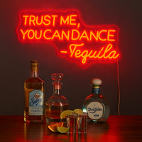 Trust Me You Can Dance Neonskylt Röd