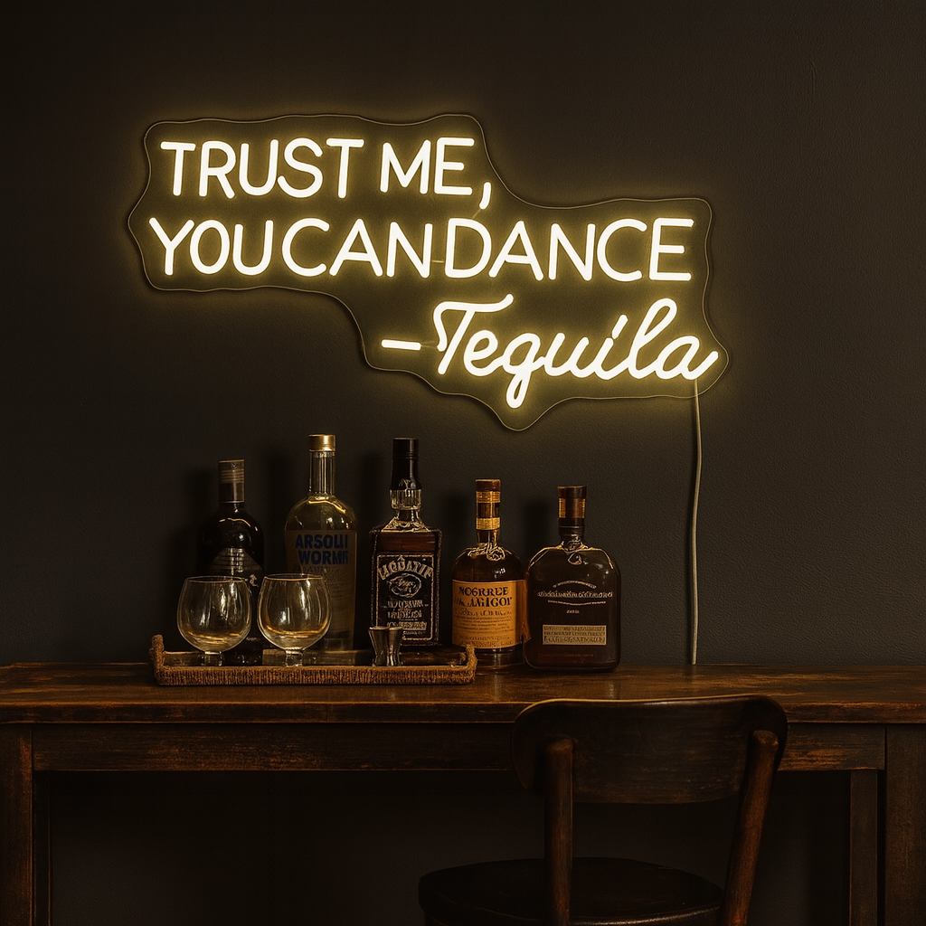 Trust Me You Can Dance Neonskylt