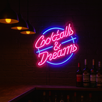 Cocktails and Dreams Neon vägglampa