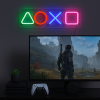 Playstation Neon Vägglampa