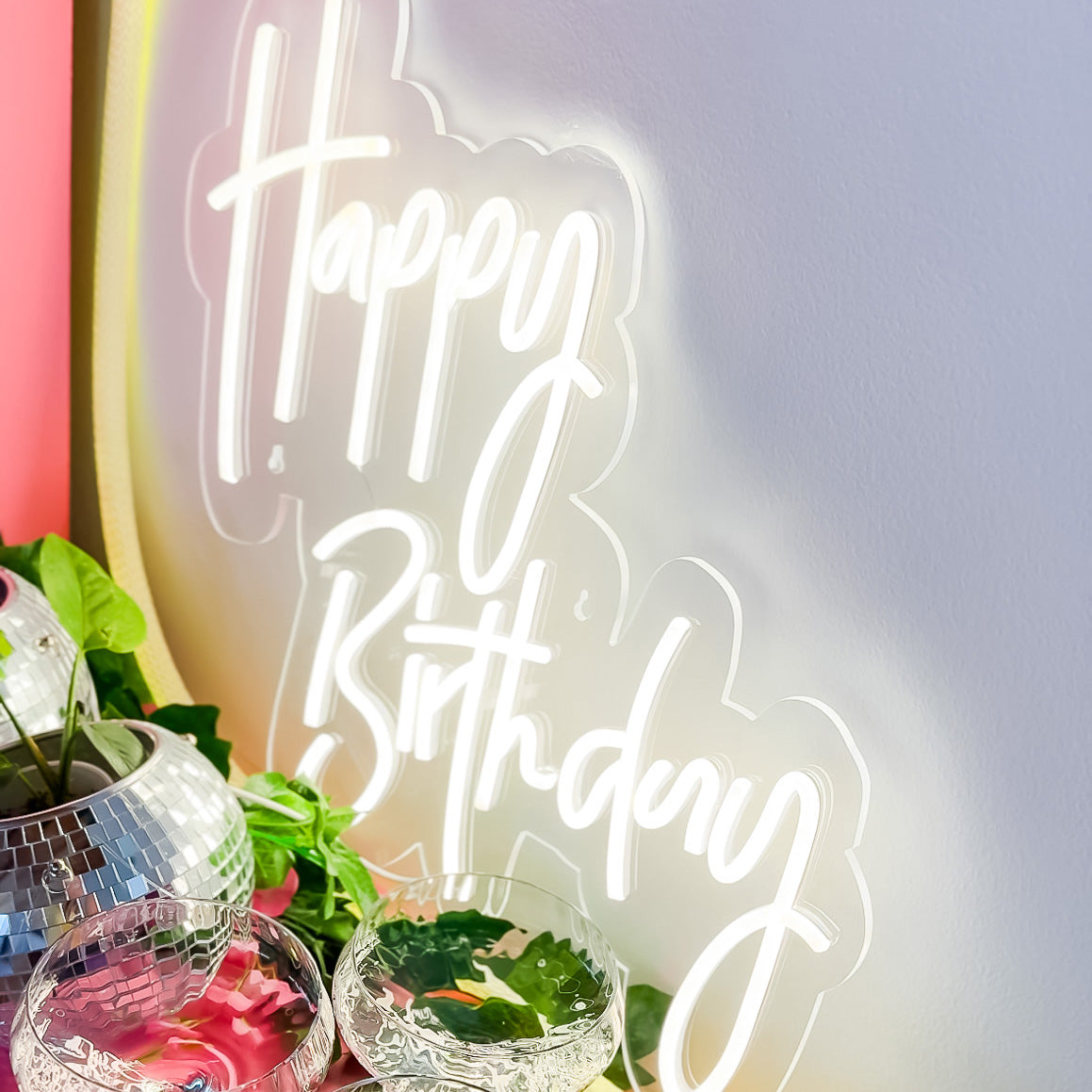 Happy Birthday Neonskylt