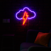 Thunder Cloud Neon Vägglampa