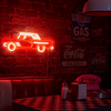 Vintage Car Neon Vägglampa
