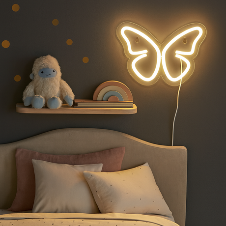 Butterfly Neonskylt