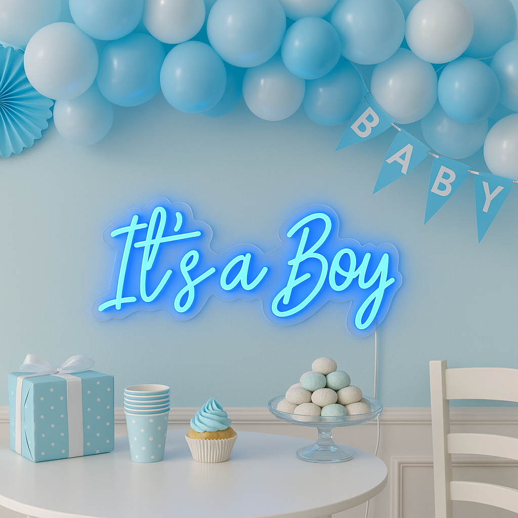 Its a Boy Neon Vägglampa-Lampconcept.se