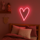 Heart Neon Vägglampa-Lampconcept.se