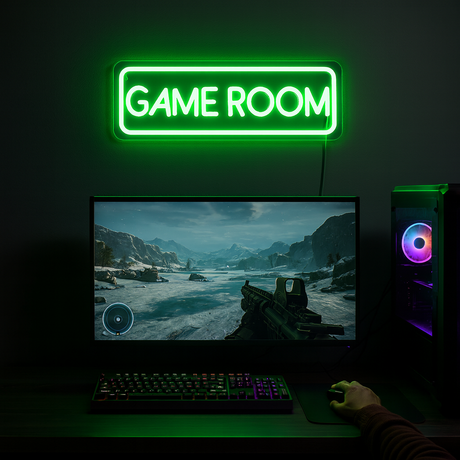 Game Room Neon Vägglampa
