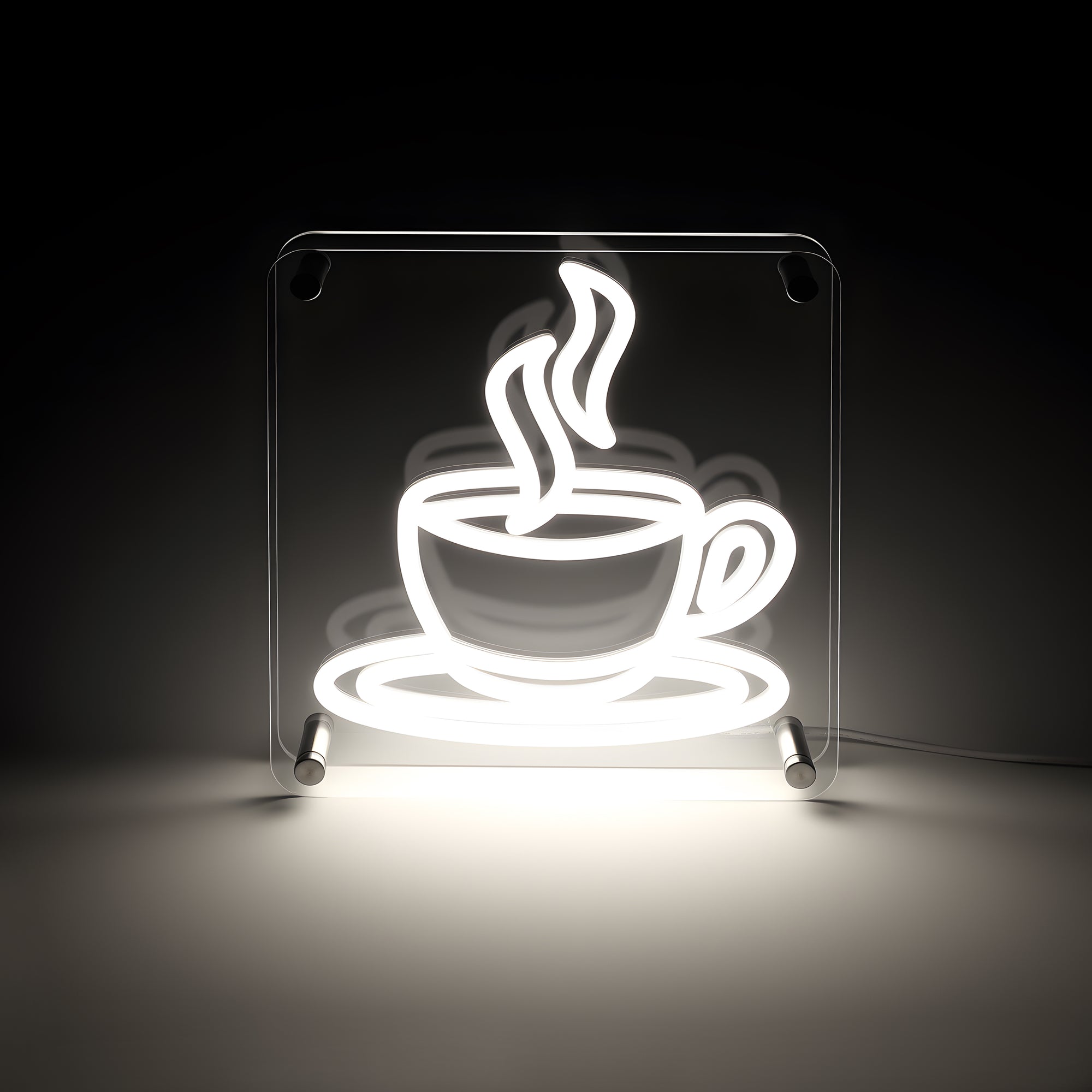 Coffee LED Neon Box Bordlampa-Lampconcept.se