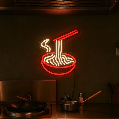 Noodles Neon Vägglampa